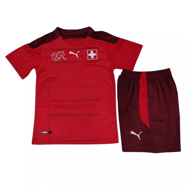 Camiseta Suiza Primera Equipación Niño 2021 Rojo